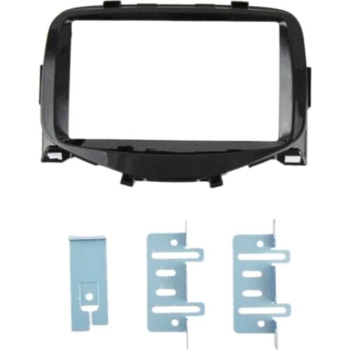 178 x 102mm Double Din Car Radio Stereo DVD Fascia Panel Frame GPS Frame for 2014+ Toyota Aygo,Peugeot 108,Citroen C1 Dash Kit