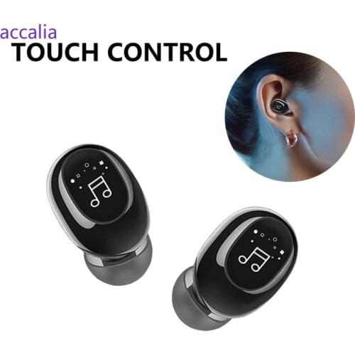 2021 Invisible Ture Wireless Earphone Noise Cancelling Bluetooth Headphone Handsfree Stereo Headset TWS Earbud With Microphone