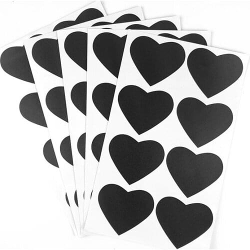 40 Pcs/set 6.7x5.7cm Erasable Blackboard Sticker Craft Kitchen Jars Organizer Labels Chalkboard Chalk Board Sticker Black Board