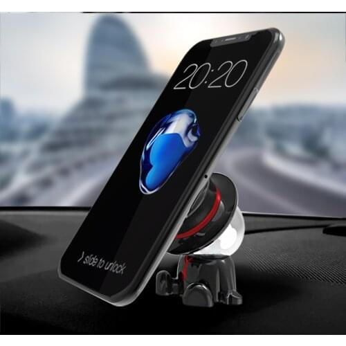 Creative Mobile Phone Holder Magnetic Car Phone Holder For iPhone Samsung Magnet Mount 360 Rotation Car for Phone in Car Phone