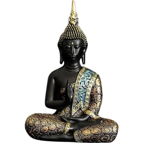 Buddhism Buddha Feng Shui Statue Sculpture Handmade Figurine Home Desktop Office Decor