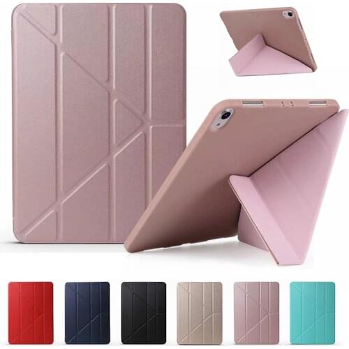 Transform Stand Case For iPad Air 4 10.9 inch 2020 A2324 A2072 PU Leather Silicon Back Slim Smart Cover