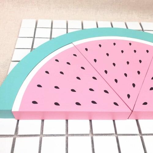 Wood Building Stack Blocks Watermelon Fit Montessori Fun Craft