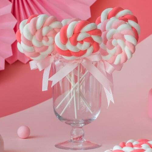 Simulation cotton lollipop fake cake shooting props cake model fake dessert table decoration window decoration model