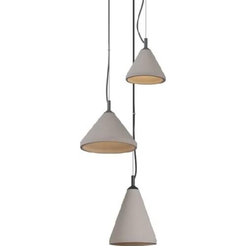 Loft lamp Cement Hanging Pendant Lights Tieyi Restaurant Lamp Nostalgia Retro Industrial Wind Kitchen Single Head Light Fixtures