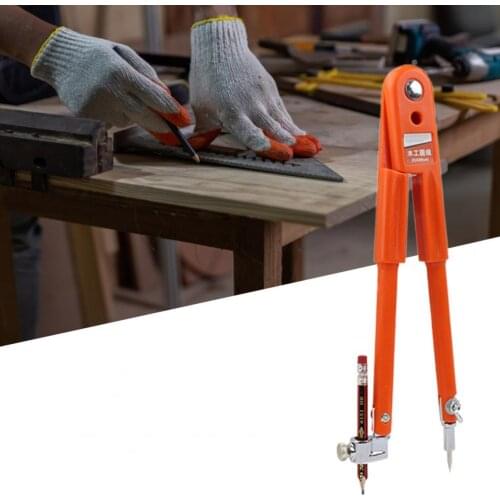 Marking Compass Adjustable Diameter Distinct Scribing PP Grip High Precision Compasses for Drawing Woodworking Scribing Compass