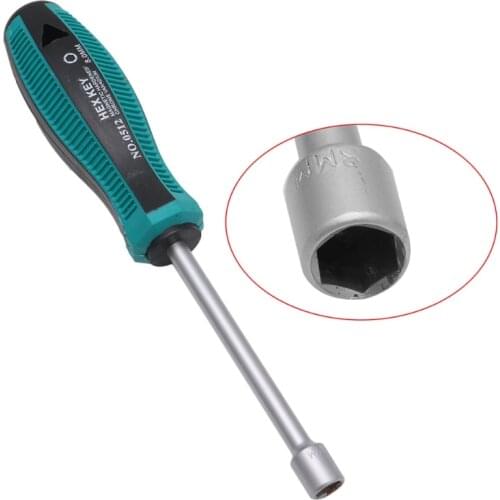 Metal Socket Driver Wrench Screwdriver Hex Nut Key Nutdriver Hand Tool 5mm Dropshipping