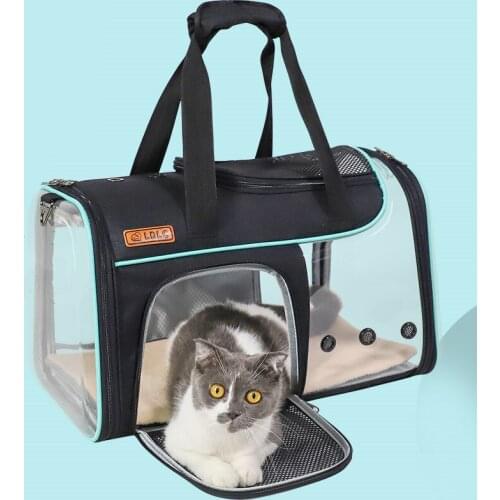 Fashion mesh breathable design new dog backpack Oxford cloth out portable pet shoulder bag