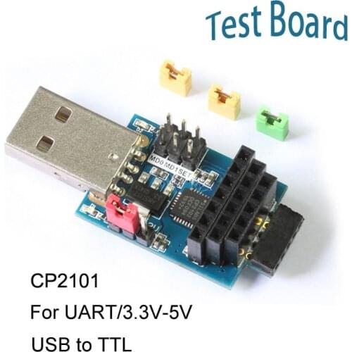 2.4Ghz 433Mhz Wireless Serial Port Module CP2102 USB to TTL Serial Converter Communication Brush Module USB Adapter Board
