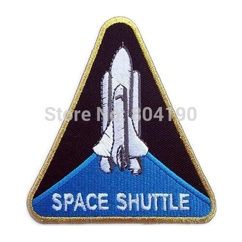 SPACE SHUTTLE Crew Movie Embroidered LOGO Iron On Patch Emo Goth Punk Rockabilly Customized patch available