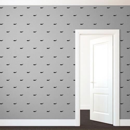 Delicate Whale Wallpaper Home Decoration Wall Sticker Living Room Children Room Decal Creative Stickers