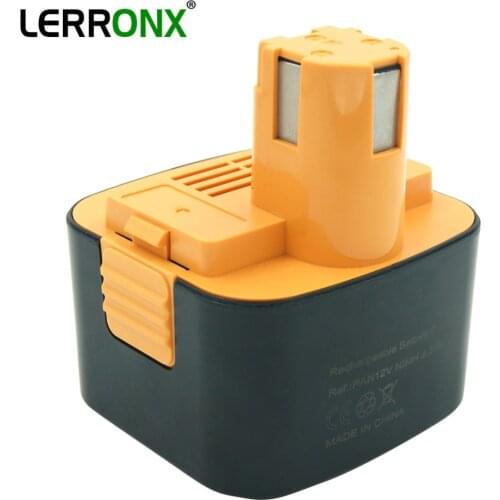 LERRONX Ni-MH Rechargeable battery 12V 3.5Ah Replacement for Panasonic Power Tool EY3000/6000/7000 series EY9200 EY9001 EY9201