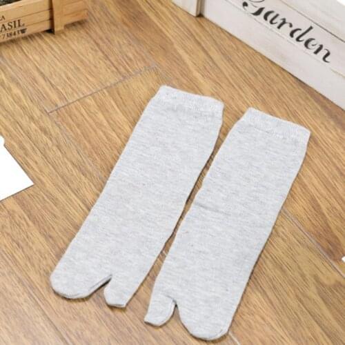 Bamboo Fiber Japanese Black White Toe Socks Two Finger Socks Men And Women Sandal Split Ninjia Summer Unisex Kimono Flip Flops