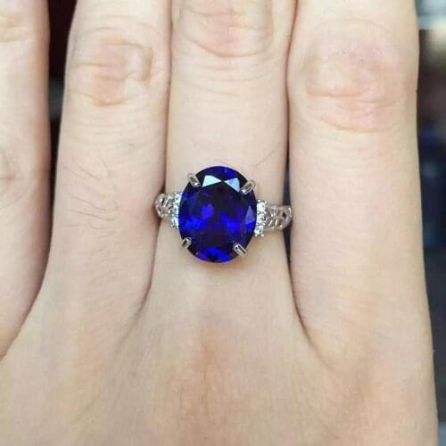 New Coming Natural and Real Natural And Real Kyanite Ring 925 sterling silver Fine jewelry Kyanite Ring