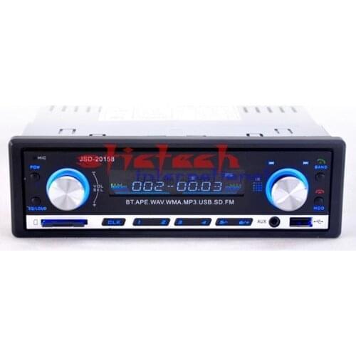 By DHL/Fedex 20pcs Car Radio Bluetooth JSD 20158 Car Stereo Audio In-dash FM Receiver Receiver USB MP3 MMC WMA Radio hot sale