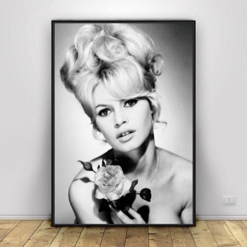 Bigitte Bardot Poster Bedroom Decorative Silk Fabric Cloth Print No Frame