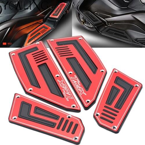 Motorcycle Footboard Steps Motorbike Foot For YAMAHA TMAX530 TMAX 530 T-MAX 530 2012 2013 2014 2015-16 Footrest Pegs Plate Pads
