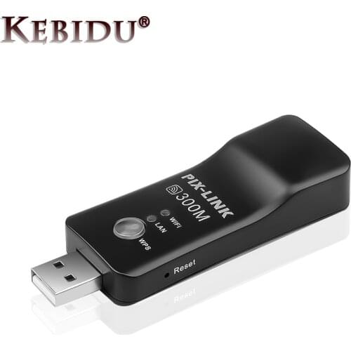 Hot Universal Wireless TV Network Wifi Adapter WPS 300Mbps Wi-fi Repeater RJ-45 Network Cable For Samsung LG Sony HDTV