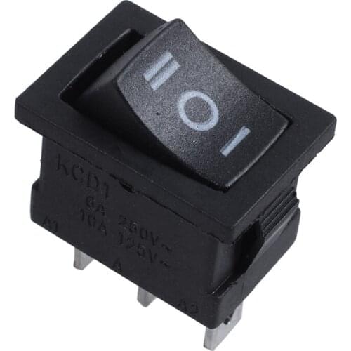 SPDT ON-OFF-ON 3 Position Snap In Boat Rocker Switch AC 250V/6A 125V/10A