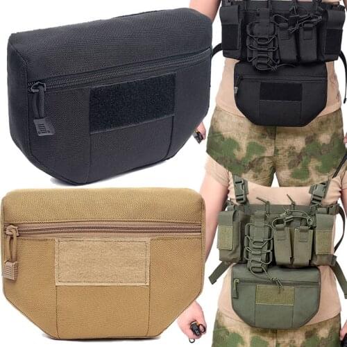 Tactical Vest Abdominal Bag Ammo Carrier Dump Drop Pouch Army Waist Magazine Pouch Pack AVS JPC CPC Vest Universal Accessory Bag