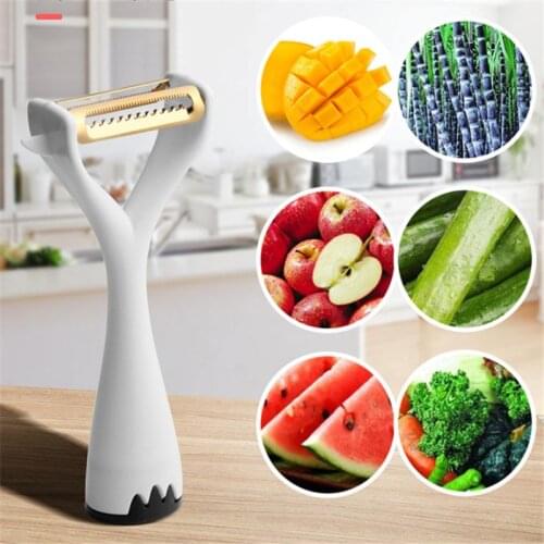 Double Blade Stainless Steel Grater Multi-function Vegetable Fruit Peeler Standing Kitchen Tool Paring Knife