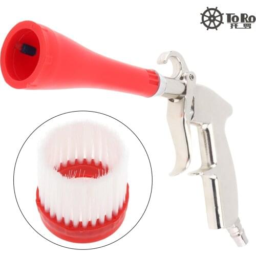 TL-AA-05 High Pressure Pneumatic Duster Blow Gun with 12cm Hose Connector and Cleaner Brush Head for Dust Removal Car Wash