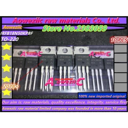 Aoweziic 2018+ 100% new imported original IRFB18N50KPBF IRFB18N50K TO-220 IR field effect transistor 500V, 17A