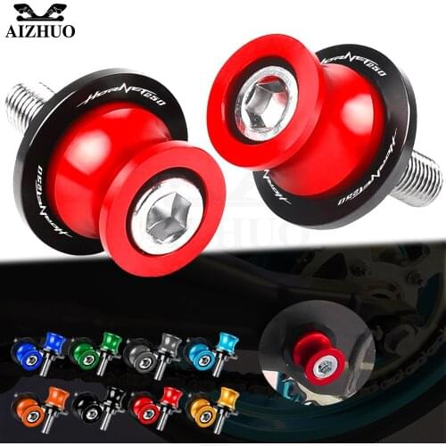 Motorcycle 8MM Swingarm Slider Spools Stand Screws FOR HONDA hoRnet250 2001 CNC Aluminum Accessories HORNET 250 LOGO Hornet 2PC