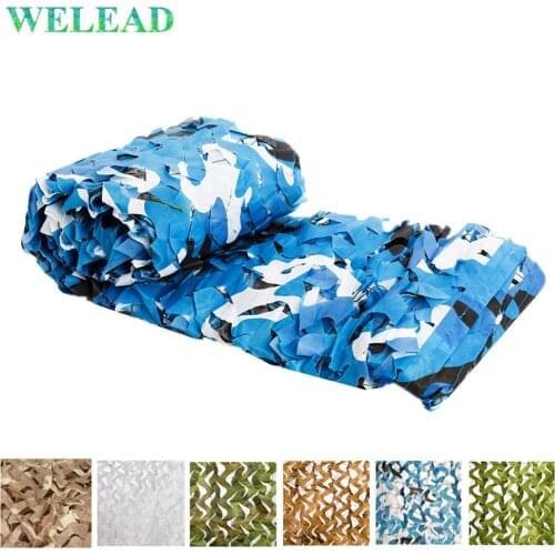 WELEAD 2x6M Reinforced Concealment Mesh Hide Hunt Garden Military White Hunting Outdoor Awnings Camo Netting Toile 2*6 6*2 6x2 m
