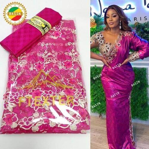 Yellow Big Rhinestones Net Lace With Guipure Bazin Riche Fabrics French Basin Riche Wedding Women Dresses Net Lace With Stones