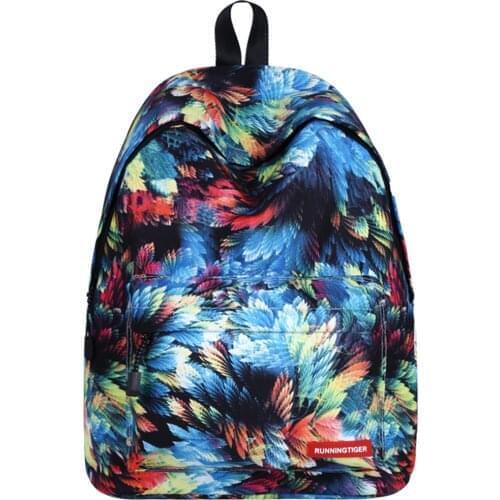 Leaf Printed Womans Backpack Schoolbags for Teenage Girl Waterproof Backpacks Lightweight Student Bookbag Large Bagpack Mochila