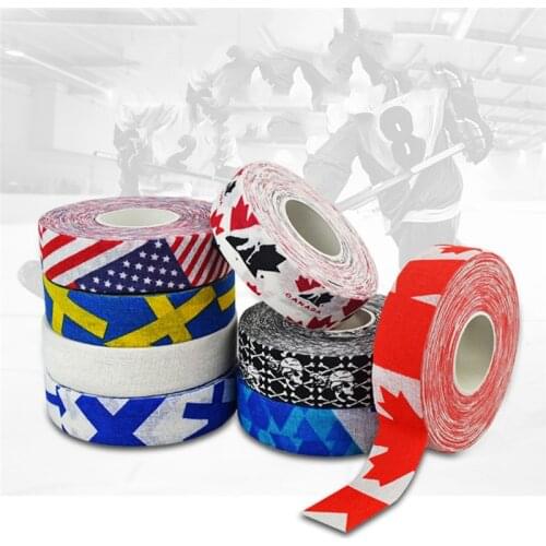 1Pc 2.5 cm x 25 cm Hockey Tape Sport Safety Football Volleyball Basketball Knee Pads Anti-slip Hockey Stick Tape d2