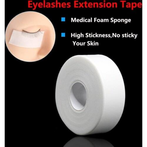 1Pcs 5M Non-woven Cloth Adhesive Tape Foam Sponge lash Patch Medical Tape Lint Eyelash Extension Lint Breathable Makeup Tools