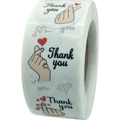 100-500pcs Gift Decoration Thank You Sticker Scrapbook Stationery Sticker Seal Label Christmas Handmade Custom Sticker