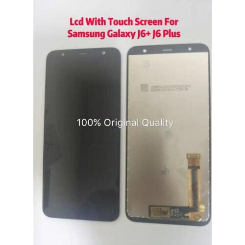 100% Original Quality Amoled LCD Pantalla For Samsung Galaxy J6+ 2018 J610 SM-J610F J610FN Touch Screen Panel Digitizer Assembly
