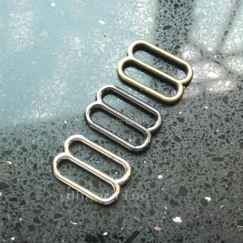 100 Pcs Widemouth 1" 25mm Round Triglides Metal Webbing Slides For Leather Strap Nickle Black Bronze Color Choice Wholesale