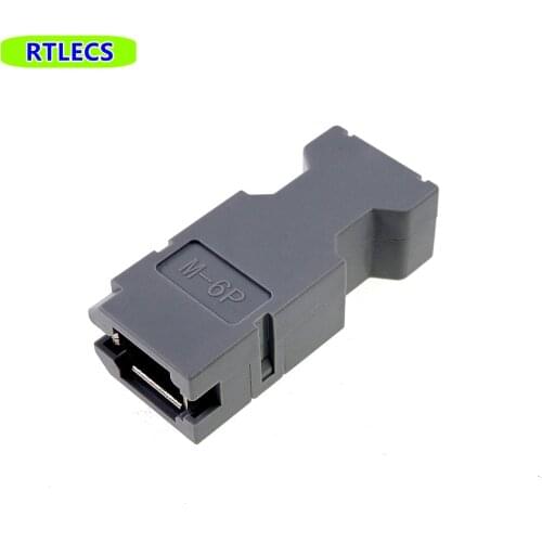 20 pcs IEEE 1394 SM-6P 6 Position Serial I/O Plug Connector Solder Free Hanging In-Line 0551000670 Encoder Servo For Panasonic
