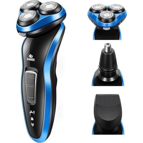 3pcs Electric Shaver Accessories Men’s Ear and Nose Hair Trimmer Dry Lithium Pen Detail Trimmer with Vacuum Cleaning System, Its