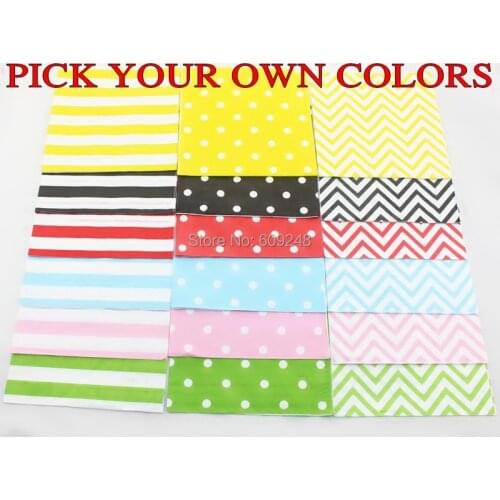 80pcs Cheap Mix Black Red Pink Blue Green Yellow Striped Polka Dot Chevron Paper Napkins,3 Days Delivery on Orders over $100