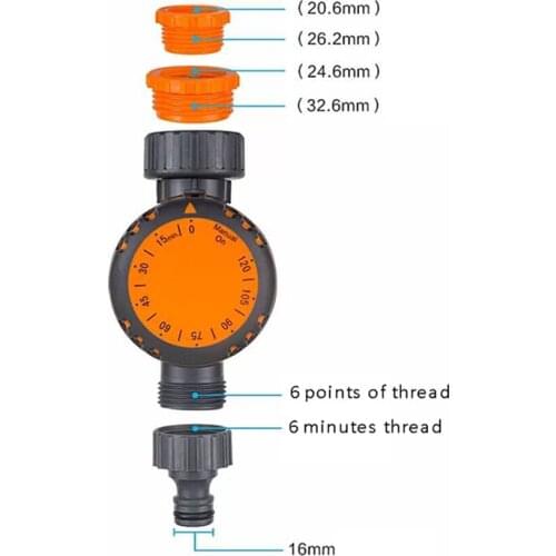 Analogue Two Dial Plastic Water Timer Valve Multi-Function Garden Automatic Electronic Watering Faucet Irrigation Controller