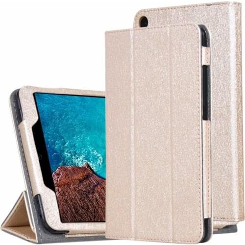 Silking PU Book Flip Cover with Stand for Xiaomi Mipad4 Mi Pad 4 Mipad 4 Tablet Case 8 inch + Stylus Pen New Arrive