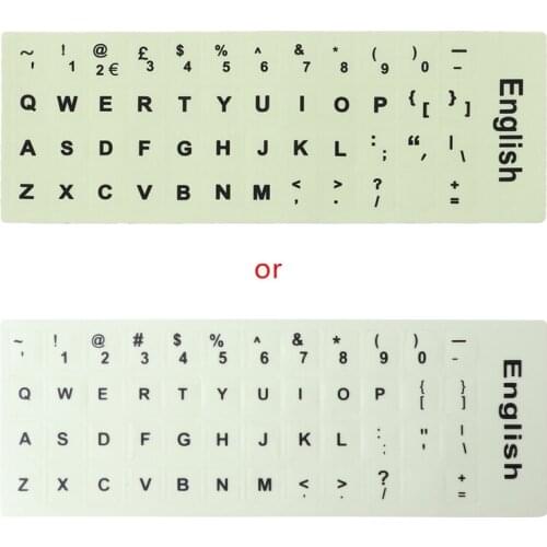 Fluorescent Keyboard Stickers Luminous Waterproof Keyboard Protective Film