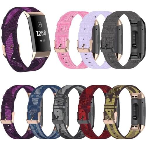 Men Women Nylon Strap For Fitbit Charge 4/3/3 SE Replacement Watchbands Casual Adjustable Watch Wrist Strap For Charge 4 Watch