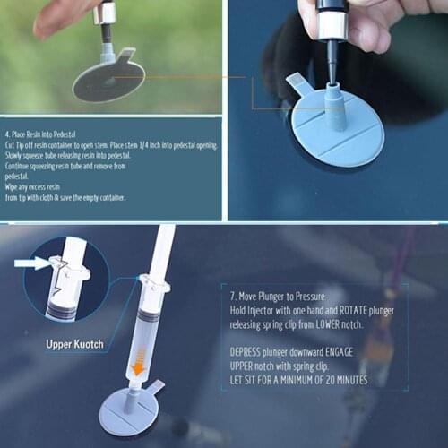 Car Windshield Repair Tool Set Automobile Glass Repair Car Glass Kit Scratch Restore Crack Windscreen Fluid Repair Windshie U5S0