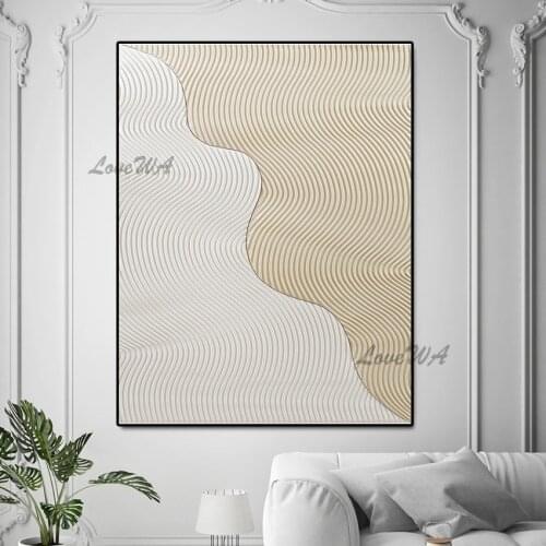 Heavy Textured Thick 3D Abstract Oil Painting Art On Canvas Unframed Wall Hangings Art Picture For Hotel Entrance Decoration