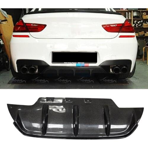OLOTDI Carbon Fiber Rear Bumper Spoiler Rear Lip Car Diffuser for BMW F06 F12 F13 M6 2013UP Auto Tuning Car Accessories