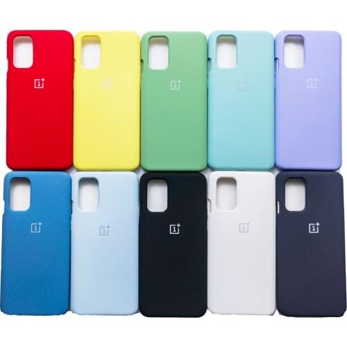 Origianl OnePlus 9R Liquid Silicone Case Cover with Microfiber Liner has Slim Full Body Protection 10 Colors