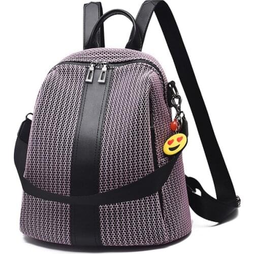 QINRANGUIO Women Backpack 2020 Fashion Nylon Backpack Women 4 Colors School Bags for Teenage Girls Anti Theft Backpack Female