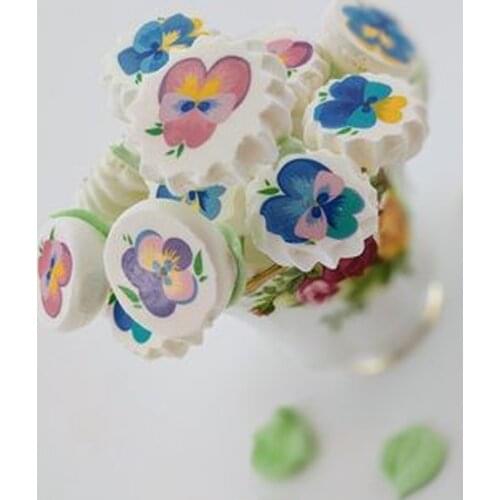 Mix Beautiful Flower Sugar Stamp Paper For Cake Meringue Decoration,Transfer Sheet Customized printing Sugarcraft Kitchen Supply