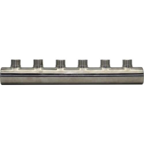 Steel Water Distribution Manifold for Underfloor Heating System(3-6 port) for 1/2 pex